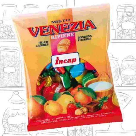CARAM. INCAP MISTO VENEZIA FRUTTA/CREMA GR.200