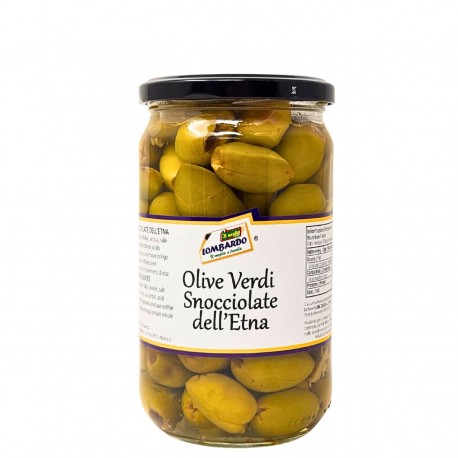 OLIVE IL MEGLIO VERDI SNOCCIOLATE ETNA VASO GR.580