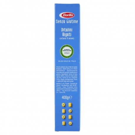 PASTA BARILLA*S/GLUTINE DITALINI GR.400