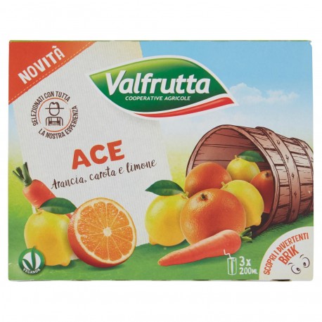 SUCCHI VALFRUTTA BRIK ACE DA ML.200X3