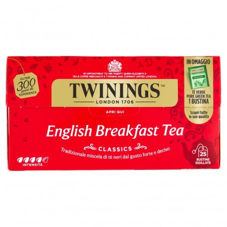 TE TWININGS ENGLISH BREAKFAST GR.50 PZ.25 FILTRI