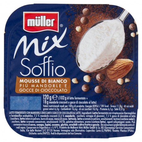 YOGURT MULLER MIX BIANCO MANDORLE&CIOCC. GR.150