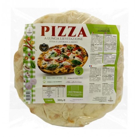 PANGUSTO BASE PIZZA TONDA DIAM.25 GR.360 PZ.2