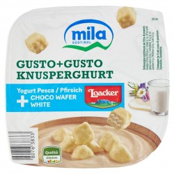 YOGURT MILA GR.150 GUSTO+GUSTO PESCA+WAFER WHITE