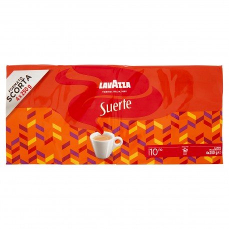 CAFFE'LAVAZZA SUERTE GR.250XPZ.4 FORMATO SCORTA
