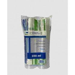 BICCHIERI TRASP. PP VERRY YELL CC.166 PZ.50 X2