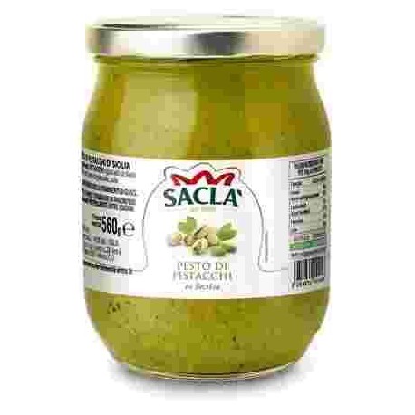 PESTO SACLA'AL PISTACCHIO VETRO GR.580