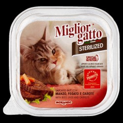 P/GATTO MORANDO MG STERIL. PATE FEGATO/CAR. GR.100