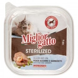 P/GATTO MORANDO MG STERIL. PATE PESCE/GAM. GR.100