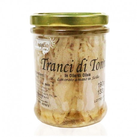 TONNO IL MEGLIO TRANCI IN OLIO/OLIVA VASO GR.190