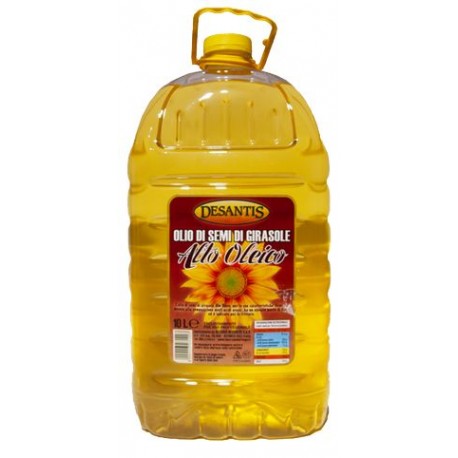 OLIO S/GIRASOLE ALTO OLEICO TANICA LT.10 DESANTIS