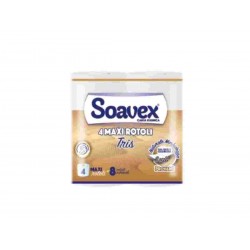 CARTA IGIENICA TRIS SOAVEX ORO 4/ROTOLI 3/VELI
