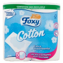 CARTA IGIENICA FOXY COTTON 5V 4 RT