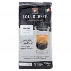 CAFFE' LOLLO MACINATO SACCH. NERO CREMA GR. 250