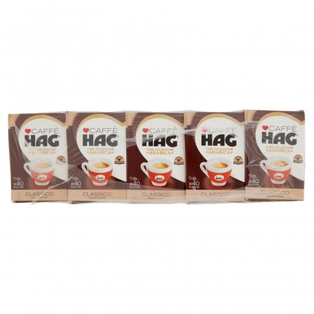 CAFFE' BUSTINE HAG CLASSICO BAR DECAFFEINATO PZ.40