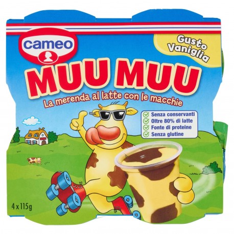 YOGURT CAMEO MUU MUU VANIGLIA GR.115X4