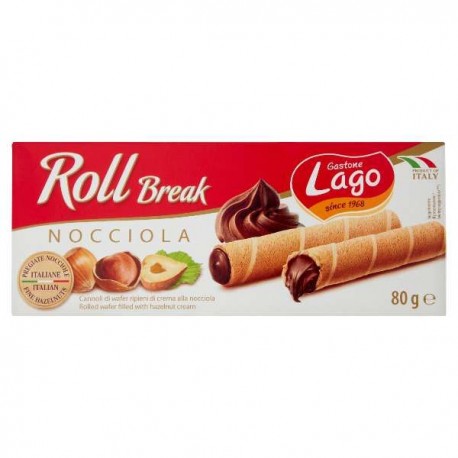 BISC.LAGO ROLL BREAK NOCCIOLA GR.80