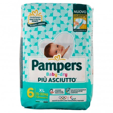 INF.PANNOLINI PAMPERS BABY DRY XL PZ.13 TGL.6