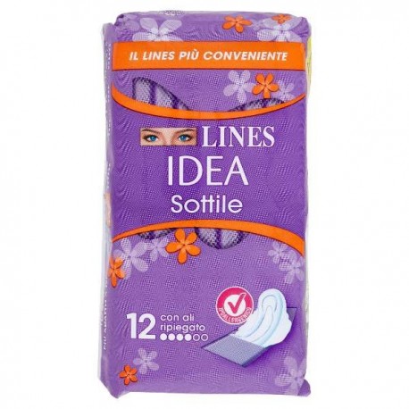 ASSORB.LINES IDEA SOTTILE RIPIEGATO ALI PZ.12