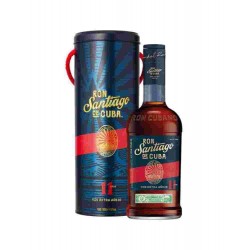 LIQUORE RUM SANTIAGO 11 ANNI LATTA CL.70