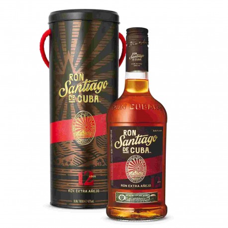 LIQUORE RUM SANTIAGO 12 ANNI LATTA CL.70
