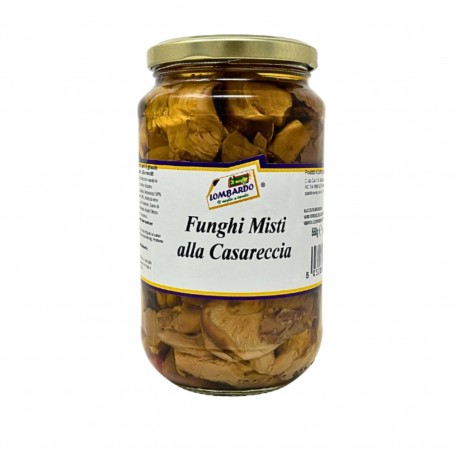 FUNGHI MISTI CASARECCI OLIO VASO GR.550 IL MEGLIO