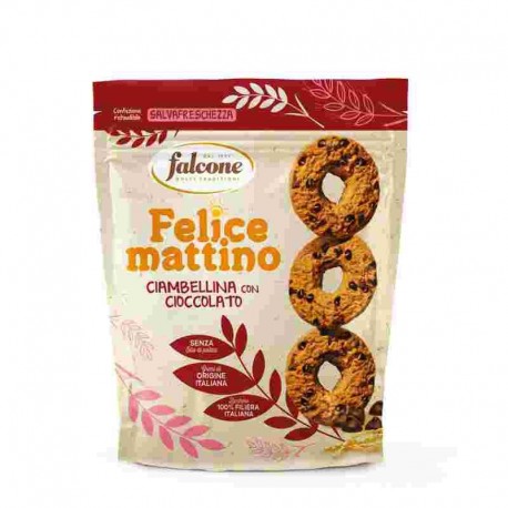 BISC.FALCONE CIAMBELLA GOCCIE/CIOCCOLATO GR.500
