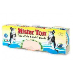 TONNO MISTER TON ALL'OLIO DI GIRASOLE GR.80 TRIS