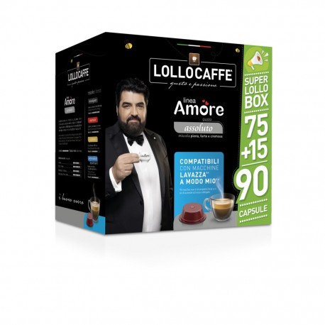CAPSULE CAFFE C/MODO MIO AMORE ASSOLOUTO PZ.75+15