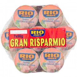 TONNO RIO MARE OLIO D'OLIVA GR.80X7
