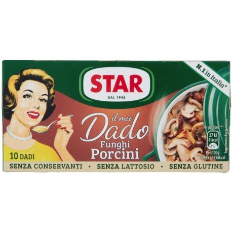 DADO STAR FUNGHI PORCINI 10 DADI GR.100