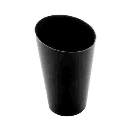 BICCHIER.CONICO ALTO FINGERFOOD NERO 75CC PZ.25