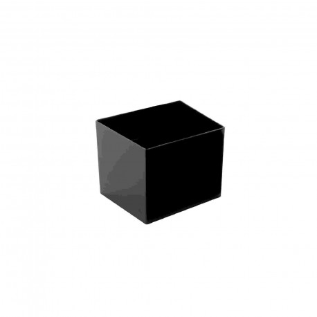 COPPETTA FINGERFOOD CUBE PS NERO 60CC PZ.15
