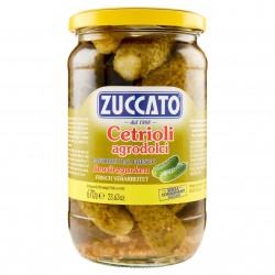 CETRIOLI IN AGRODOLCE VASO ZUCCATO GR.670