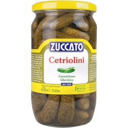 CETRIOLINI ALL'ACETO VASO ZUCCATO PZ100/120 GR.670