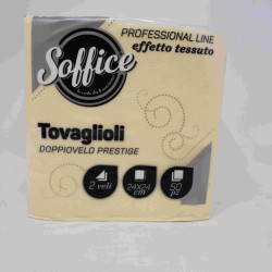 TOVAGLIOLI BAR 2V 24X24 CREMA PZ.50 SOFFICE
