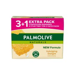 SAPONETTE PALMOLIVE NEW LATTE E MIELE GR.90 PZ.3+1