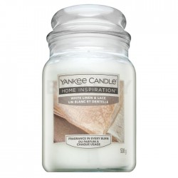 CANDELA GIARA GRANDE 538G WHITE LINEN E LACE