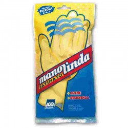 GUANTI LATTICE GIALLI CUC.MANOLINDA SATINATO MIS.S