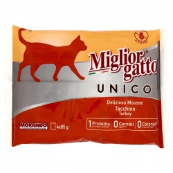 P/GATTO MORANDO MG UNICO MOUSSE TACCHINO GR.85X4