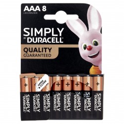 BATTERIE DURACELL SIMPLY AAA MINIS.B8 - MN2400