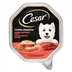 P/CANE CESAR CLASSICHE PAT» C/MANZO E POLLO GR.150