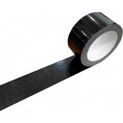 NASTRO ADESIVO TELATO NERO ROTOLO 50X25 PZ.1