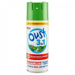 DISINFETTANTE OUST ELIMINA ODORI 3IN1 ML.400