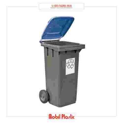 BIDONE RACCOLTA DIFFERENZIATA LT.120 GRIGIO-BLU