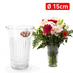 VASO PLASTIC FORTE PORTAFIORI DALIA TRASP.DIAM.15