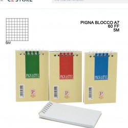 CANCELLERIA BLOCK NOTES SPIRALATO A7 5M PZ.1
