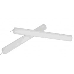 CANDELE BIANCHE LISCIE CONF. PZ.3 H.20 CM.