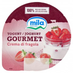 YOGURT MILA INTERO COLATO CREMA DI FRAGOLE GR.125