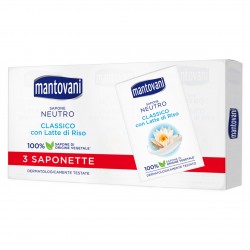 SAPONETTE MANTOVANI NEUTRO CLASSICO GR.90X3